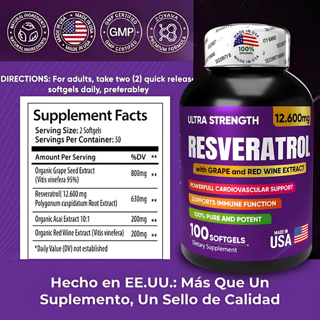 Combo Ashwagandha y Resveratrol