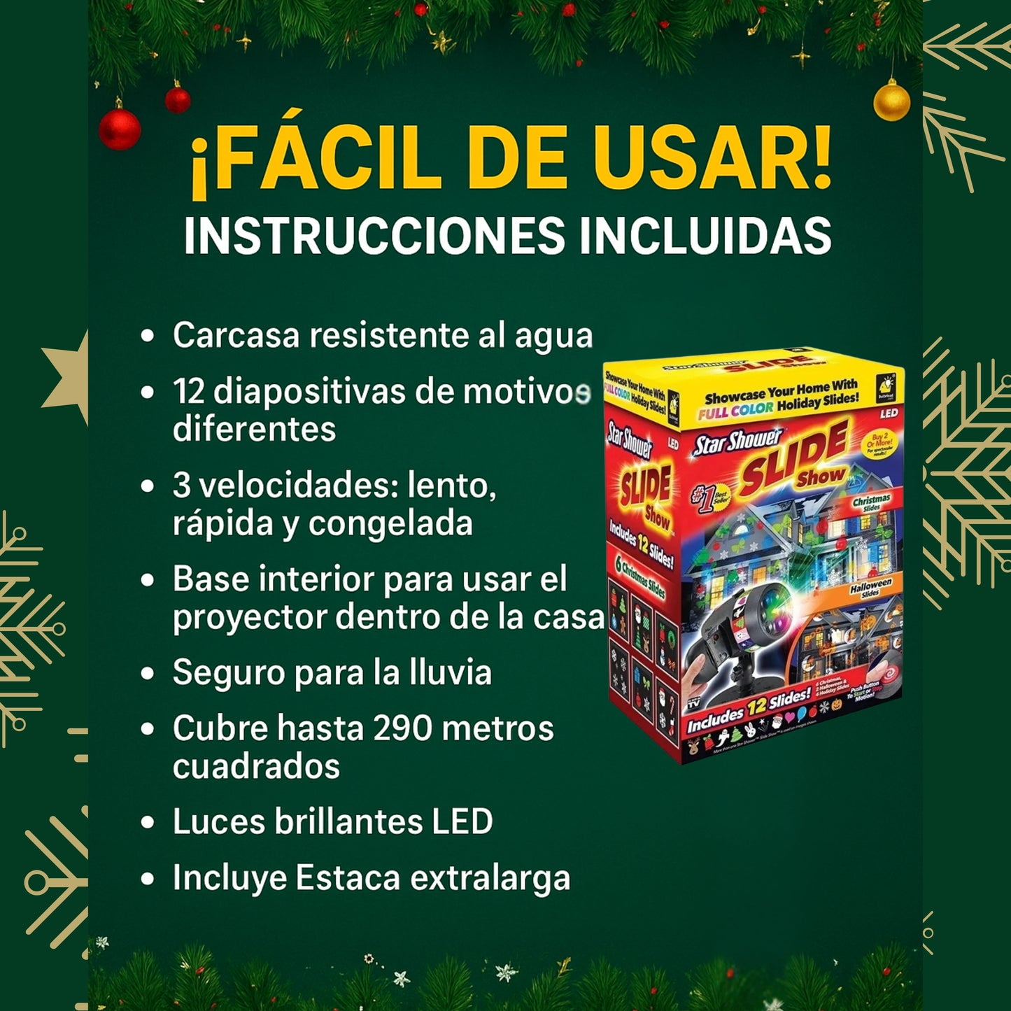 🌟LuminShow para Fiestas Navideñas, Año Nuevo, San Valentín, Cumpleaños y Más!