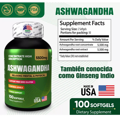 Combo Ashwagandha y Resveratrol